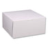 Lock Corner Bakery Box, White, 12" x 12" x 6", Non-Window - 50/BNDL (1589 / 0989)