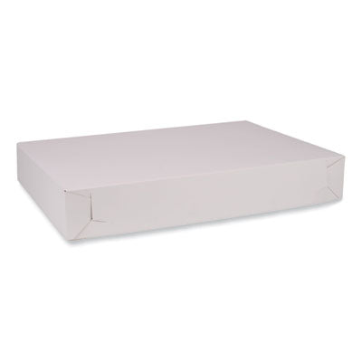 Lock Corner Bakery Box, White, 26" x 18 1/2" x 4", Non-Window - 50/CS (1995)