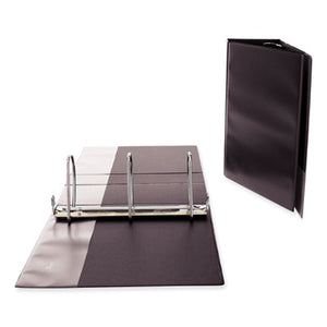 Universal Slant D-Ring View Binder, 3 Rings, 4" Capacity, 11" x 8.5", Black