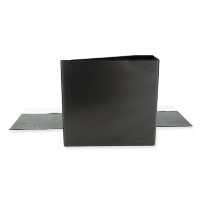 Universal Slant D-Ring View Binder, 3 Rings, 4" Capacity, 11" x 8.5", Black