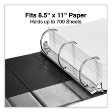 Load image into Gallery viewer, Universal Slant D-Ring View Binder, 3 Rings, 4&quot; Capacity, 11&quot; x 8.5&quot;, Black
