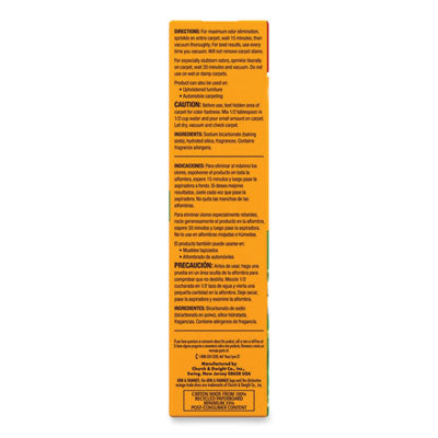 Arm & Hammer Deodorizing Carpet Cleaning Powder, Fresh Scent, 30 oz. Box - 6/CS (33200-11538)