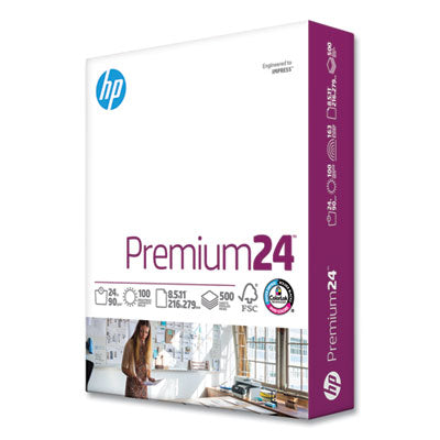 HP Premium24 Copy Paper, 98 Bright, 24 lb. Bond Weight, 8.5