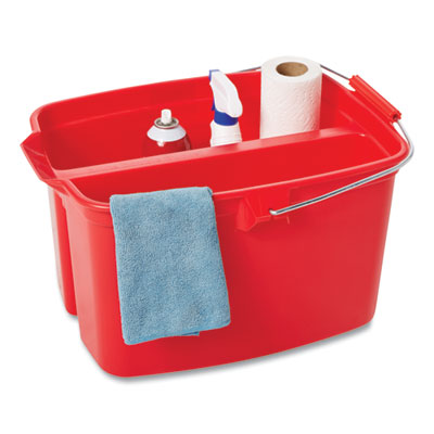 Rubbermaid Commercial Microfiber Cleaning Cloths, 16" x 16", Blue - 24/Pack (1820583)