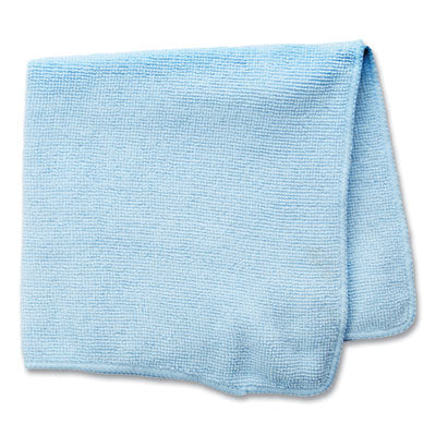 Rubbermaid Commercial Microfiber Cleaning Cloths, 16" x 16", Blue - 24/Pack (1820583)