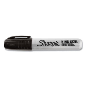 Sharpie King Size Permanent Marker, Broad Chisel Tip, Black - 12ct.