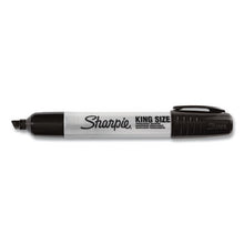 Load image into Gallery viewer, Sharpie King Size Permanent Marker, Broad Chisel Tip, Black - 12ct.
