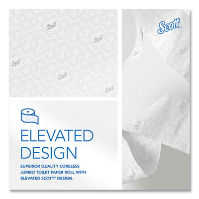 Scott Essential Coreless Jr. Jumbo Toilet Tissue 2-Ply 1150' Roll - 12/CS (07006)