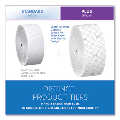 Scott Essential Coreless Jr. Jumbo Toilet Tissue 2-Ply 1150' Roll - 12/CS (07006)