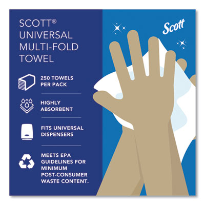 Scott Essential White Multifold Paper Towels - 4000/CS (01804)