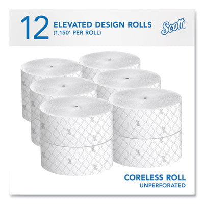 Scott Essential Coreless Jr. Jumbo Toilet Tissue 2-Ply 1150' Roll - 12/CS (07006)