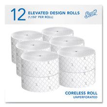 Load image into Gallery viewer, Scott Essential Coreless Jr. Jumbo Toilet Tissue 2-Ply 1150' Roll - 12/CS (07006)
