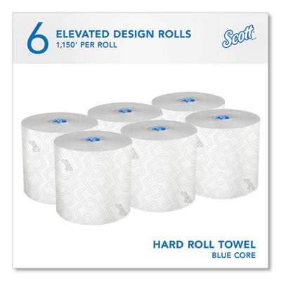Scott Pro Hard Roll Paper Towels for Blue Core Dispensers, 1-Ply, 1150' - 6/CS (25702)