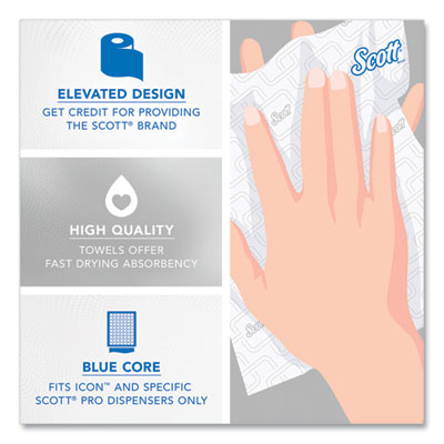 Scott Pro Hard Roll Paper Towels for Blue Core Dispensers, 1-Ply, 1150' - 6/CS (25702)