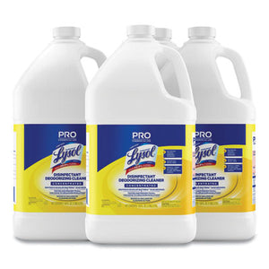 Lysol PRO Disinfectant Deodorizing Cleaner Concentrate, Lemon Scent, 1 Gallon - 4/CS (99985)