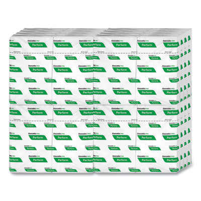 Cascades PRO Perform Interfold Napkins, 1-Ply, 12.63" x 8.5", White, 376/Pack - 16/CS (T410)