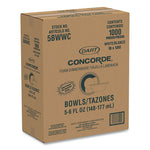 Dart Styrofoam Bowl, 5-6 oz. - 125ct. 8/CS (5BWWC)