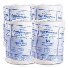 Load image into Gallery viewer, Dart White Styrofoam Plate, 10 1/4", 1 Compartment - 125ct. 4/CS (10PWCR)
