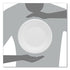 Dart White Styrofoam Plate, 10 1/4", 1 Compartment - 125ct. 4/CS (10PWCR)