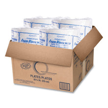 Load image into Gallery viewer, Dart White Styrofoam Plate, 10 1/4", 1 Compartment - 125ct. 4/CS (10PWCR)
