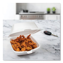 Load image into Gallery viewer, Dart Hinged Lid Styrofoam Container, 5.38" x 5.5" x 2.88", White, 125ct. - 4/CS (50HT1)
