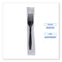 Boardwalk Heavyweight Individually Wrapped Plastic Fork, Black - 1000/CS
