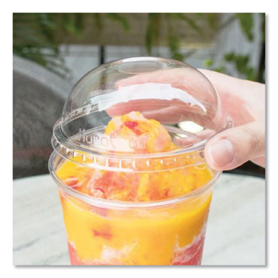 Karat Dome Lid for PET Cups, Fits 32 oz. Cups - 500/CS (C-KDL107)