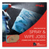 Wypall L10 Windshield Towels, 1-Ply, 9.1" x 10.25", Light Blue, 224/Pack, 2240/CS (05123)