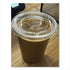Karat PET Cup Lid, No Hole Flat Lid, fits 12 to 24 oz. Cold Cups - 1000/CS