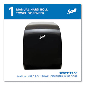 Scott Pro Mod Manual Hard Roll Towel Dispenser, Blue Core, Smoke (34346)