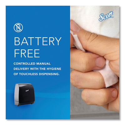 Scott Pro Mod Manual Hard Roll Towel Dispenser, Blue Core, Smoke (34346)
