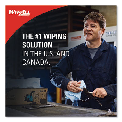 WypAll Power Clean X80 Heavy Duty Cloths, 11.1" x 16.8", Blue - 160/CS (41041)