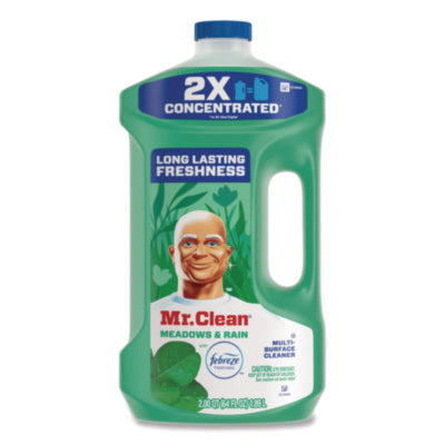 Mr. Clean Multi-Purpose Cleaner, 2X Concentrated, Meadows & Rain w/Febreze, 64 oz. - 4/CS (80749542)
