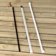 Load image into Gallery viewer, Straw, Unwrapped, 10.25&quot; Giant, Black, 300/Box - 4/CS (BWKGST1025BK)
