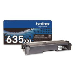 Brother TN635XXLBK Super High-Yield Toner, 7,500 Page-Yield, Black
