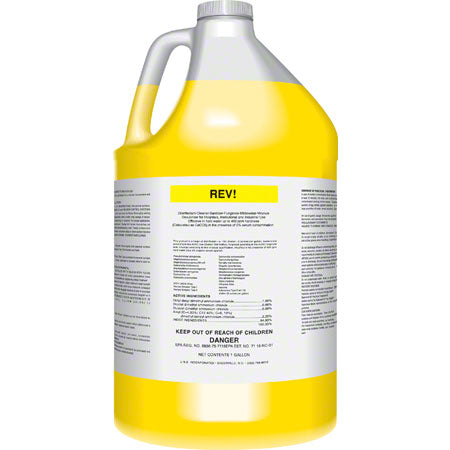 UNX REV! Damp Mop Quaternary Cleaner, 1 Gallon - 4/CS