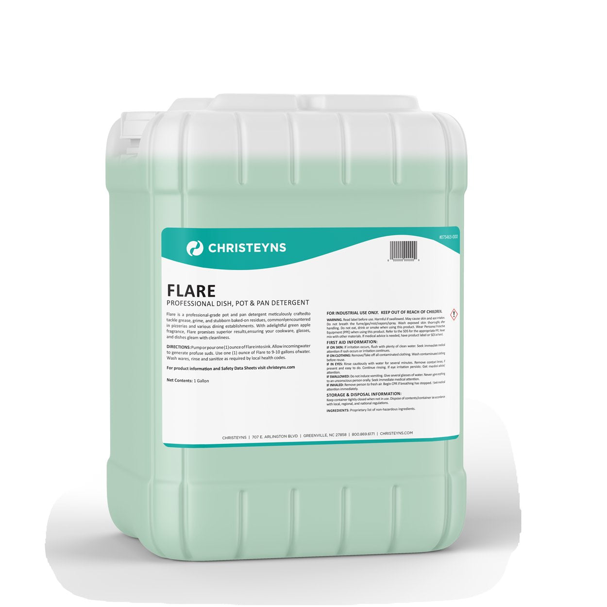 Christeyns Flare Professional Dish, Pot & Pan Detergent, 5 Gallon Pail