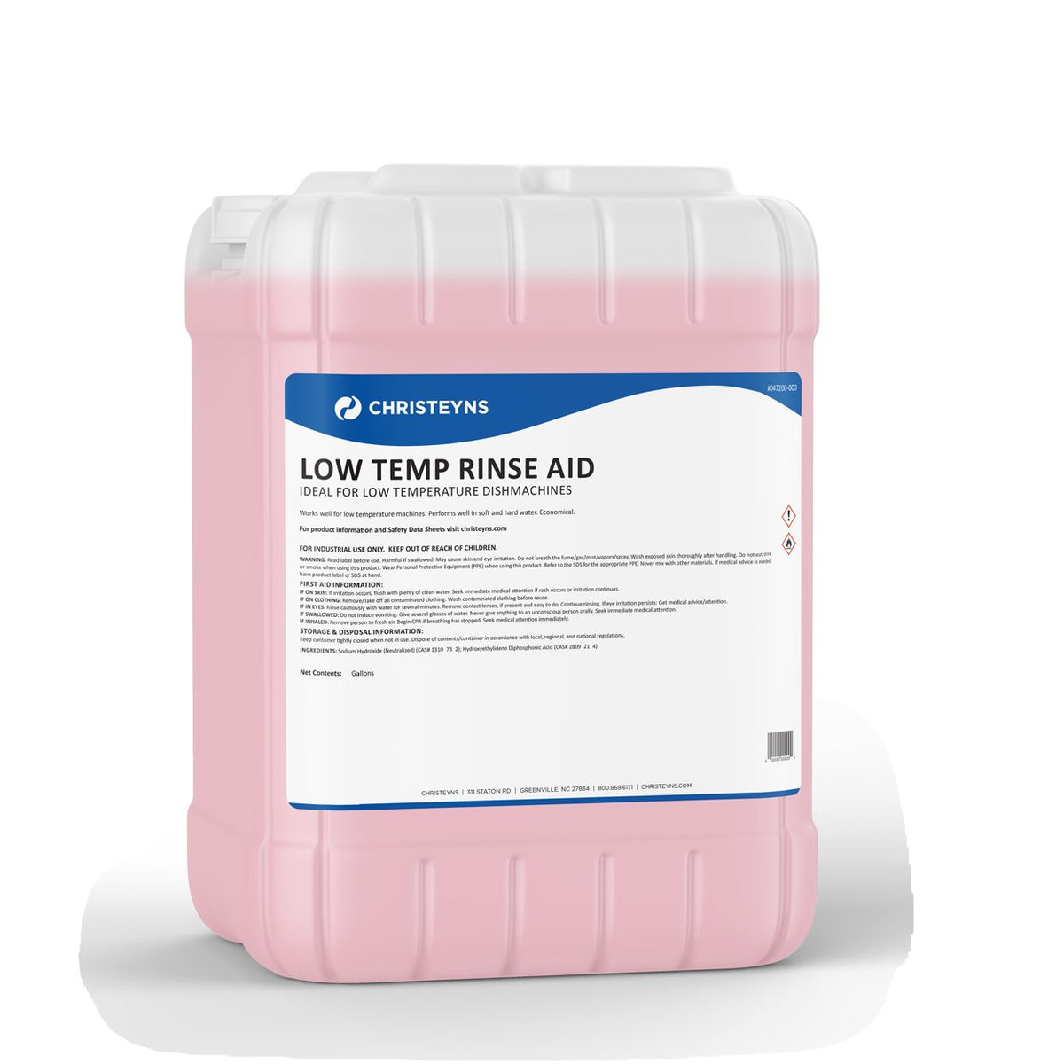 Temp Rinse UNX Low Temp Rinse Aid, 5 Gallon Pail – Southeastern Chemical Co.