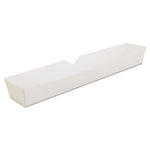 Paperboard Hot Dog Tray, 10.25", Footlong, White - 500/CS (0711)