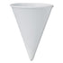 Solo Rolled Rim Paper Cone Cups, 4 oz. - 200ct. 25/CS (4R-2050)