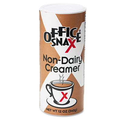 Office Snax Non-Dairy Powder Coffee Creamer, Reclosable Canister, 12 oz. - 24/CS (0020CT)