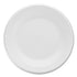 Dart White Styrofoam Plate, 10 1/4", 1 Compartment - 125ct. 4/CS (10PWCR)
