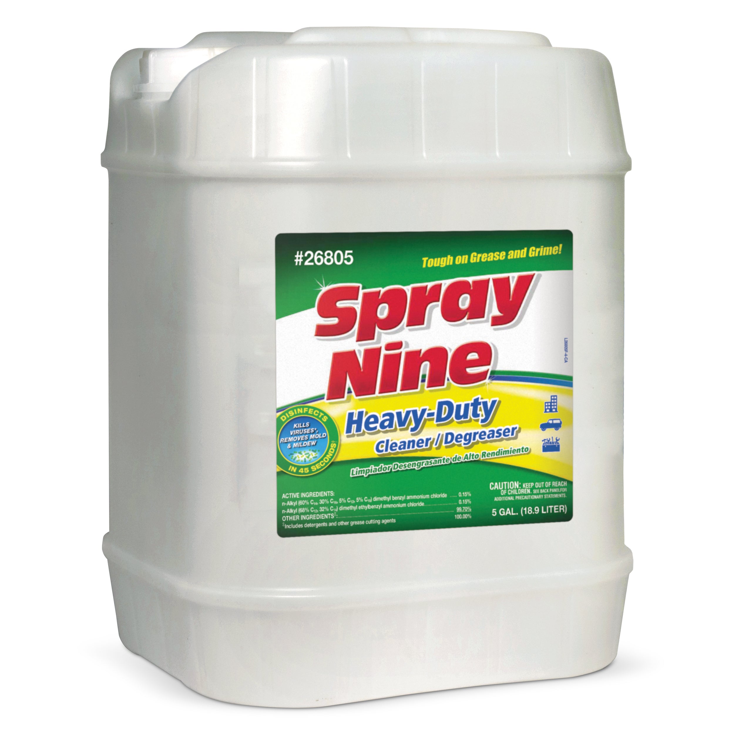 Spray Nine Heavy Duty Cleaner, Degreaser and Disinfectant - 5 Gallon Pail (26805)
