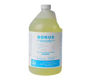 UNX Bonus Low Temperature Dish Machine Chlorine Sanitizer, 1 Gallon - 4/CS