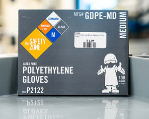 Poly Foodservice Gloves, Medium - 100ct. Box - 10/CS