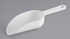 White Plastic Scoop, 6 oz., Round Bottom