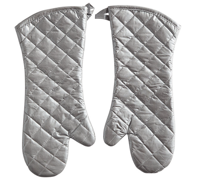 Silicone Coated Oven Mitts, 13"