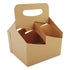 Pop-Up Drink Carrier, 4-Cup, Up to 32 oz. Drinks, 7.25" x 7" x 9.25", White - 250/CS (2788)