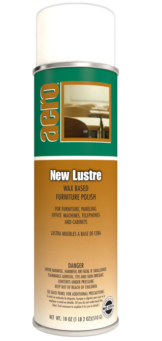 Aero New Lustre Wax-based Furniture Polish, 18 oz. Aerosol - 12/CS (450220PA)