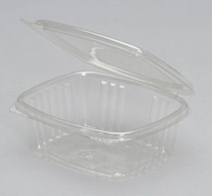 Genpak Hinged Lid Deli Container, 12 oz., 100ct. 2/CS (AD12)